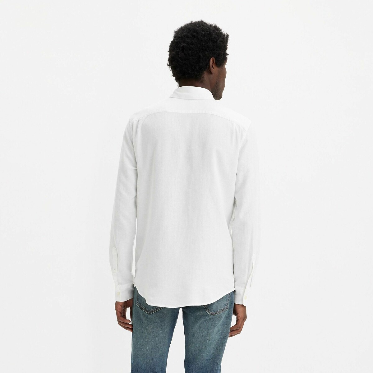 Camisa reta LEVI'S com bolso no peito em algodão e linho