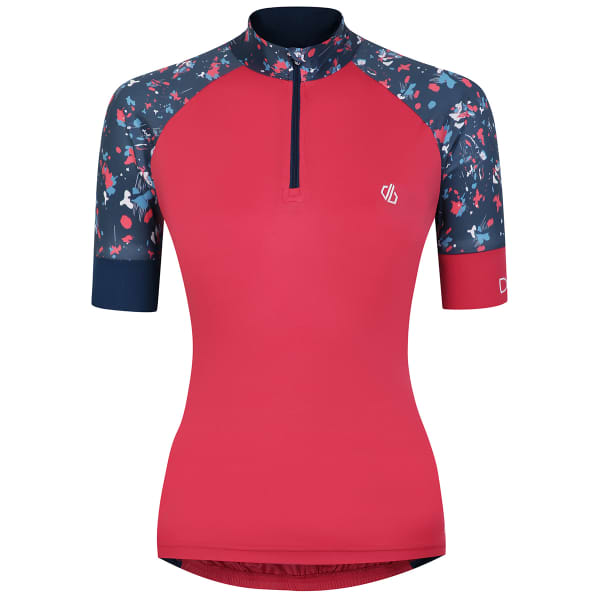 Maillot vélo DARE 2B FOLLOW THROUGH JERSEY SORBET PINK/SORBET PINK FLORAL PRINT