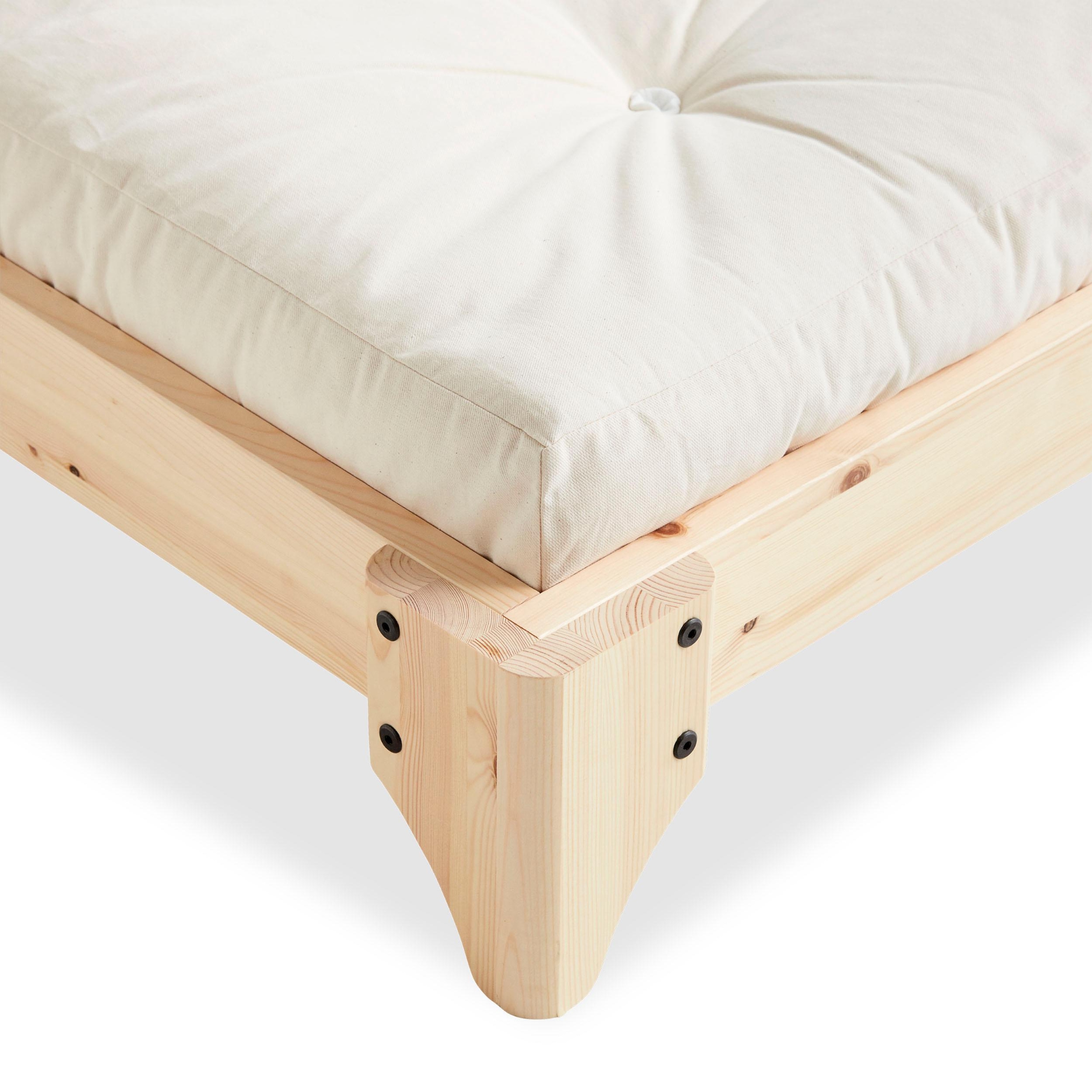 Karup Design Futonbett »Elan Bettgestell, massiv Kiefernholz, minimalistisches Scandi Design« Inklusive Lattenrost, in verschiedenen Breiten erhältlich