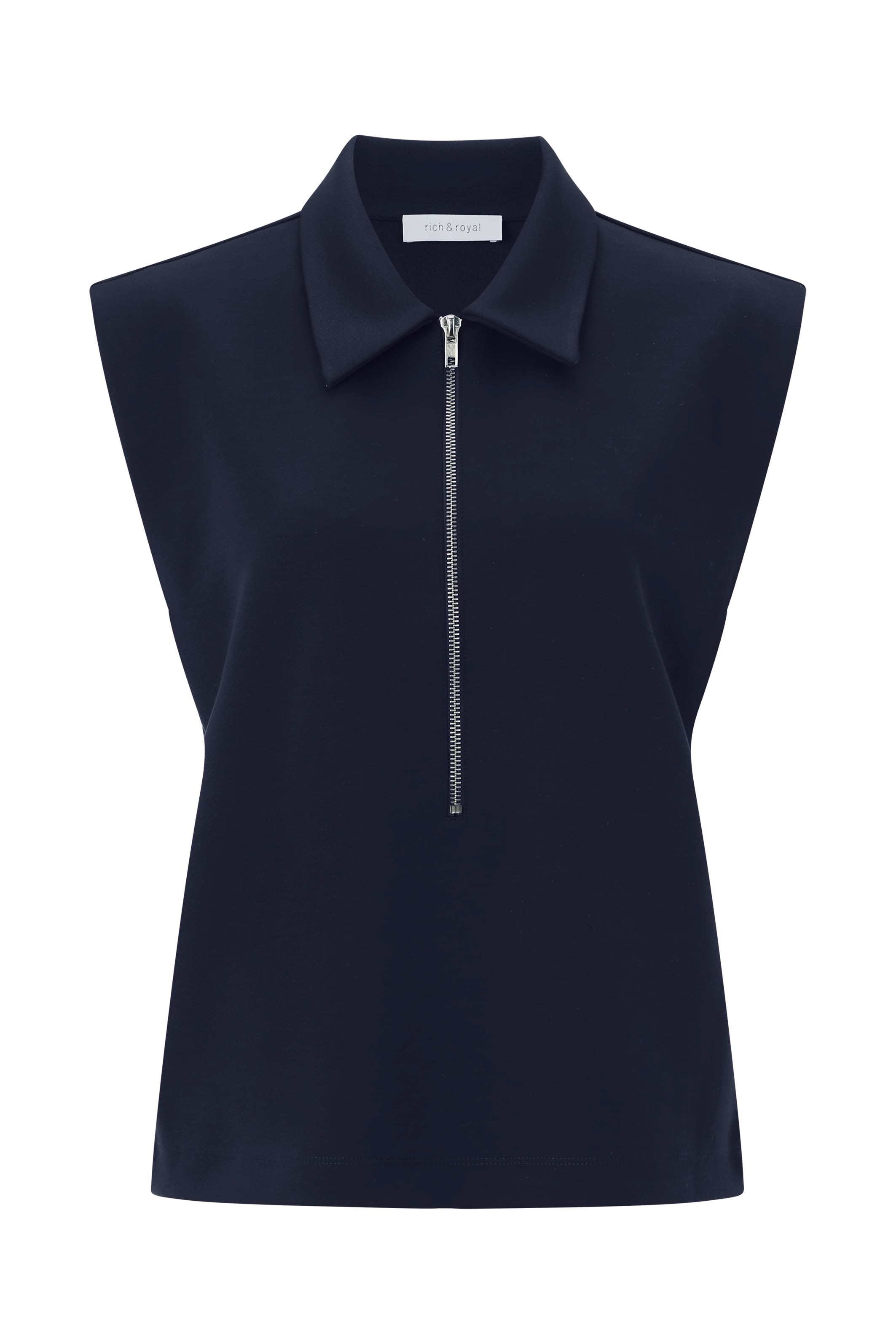 RICHROYAL Jerseyweste Jersey, mit Metallreissverschluss