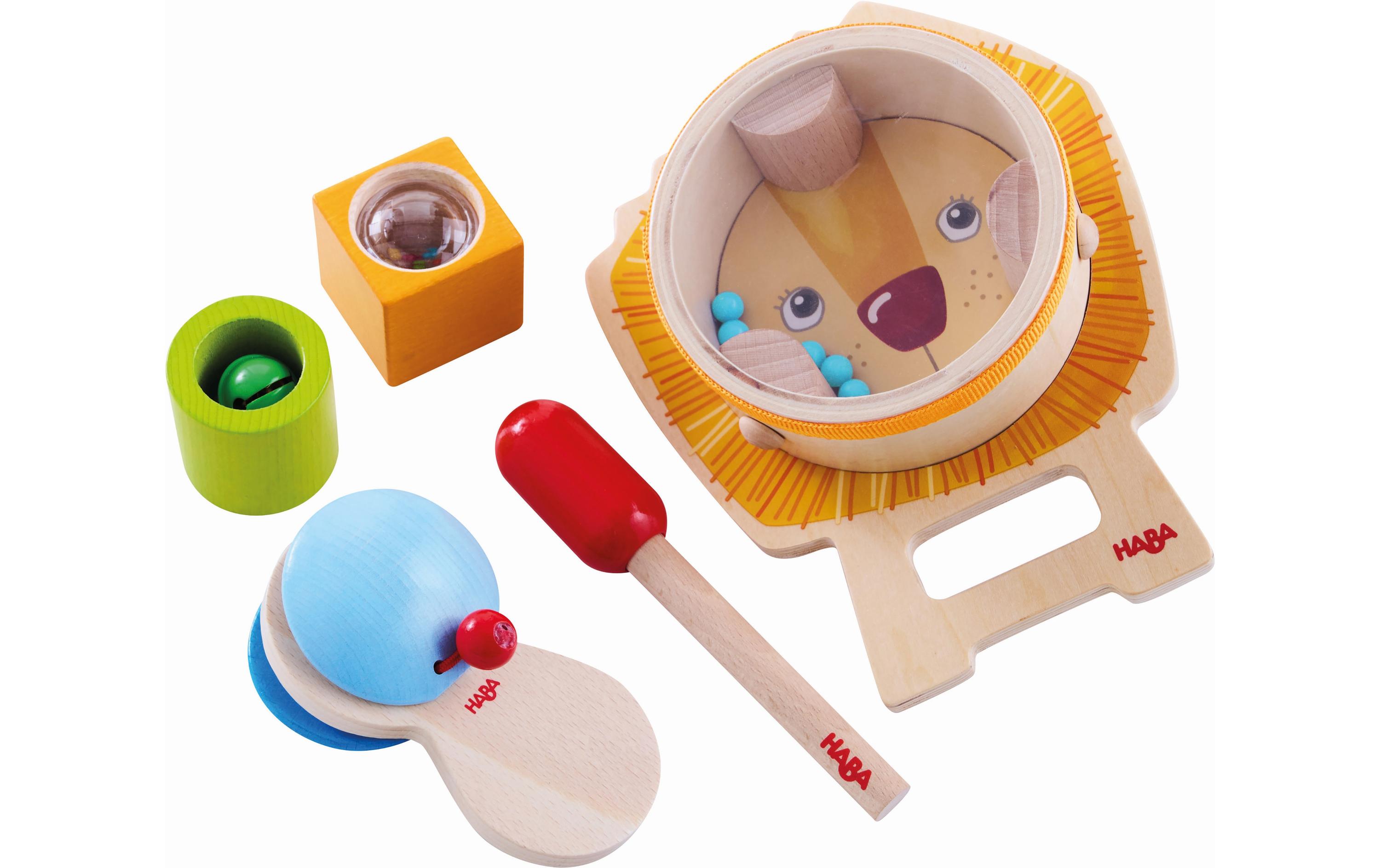 Musikspielzeug Klangspiel-Set LöwenstarkLöwen-Trommel