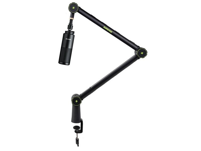 Shure Kondensatormikrofon SM4-K Boom Kit Homerecording Kondensatormikrofon mit Tisch-Gelenkstativ