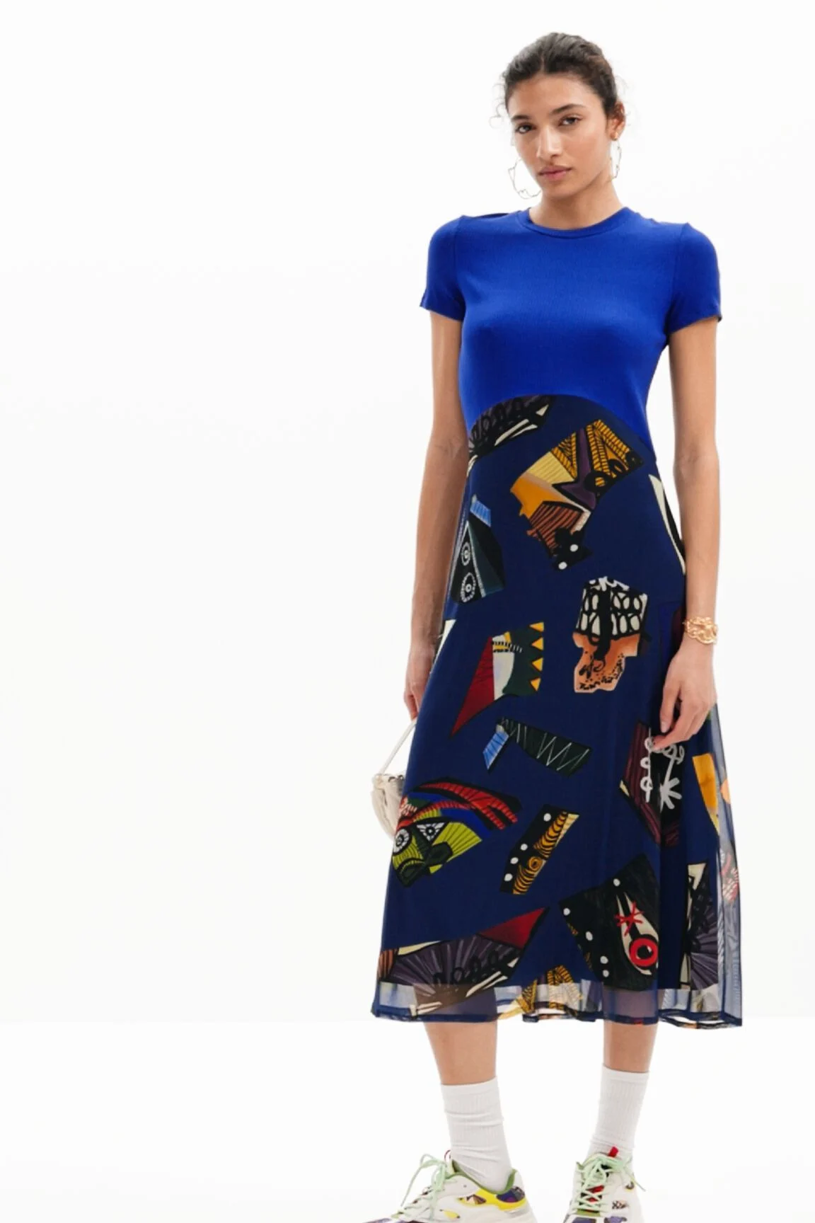 Vestido midi combinado M. Christian Lacroix