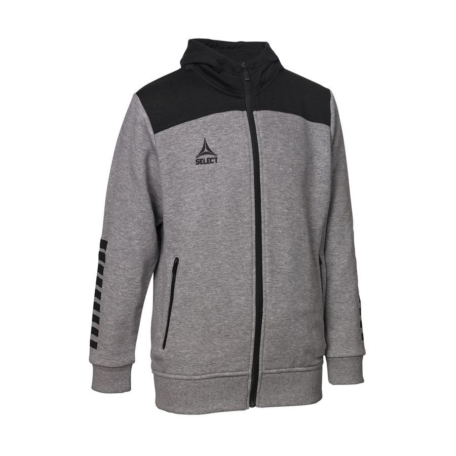Select Sweat à Capuche Oxford - Noir/Gris Enfant