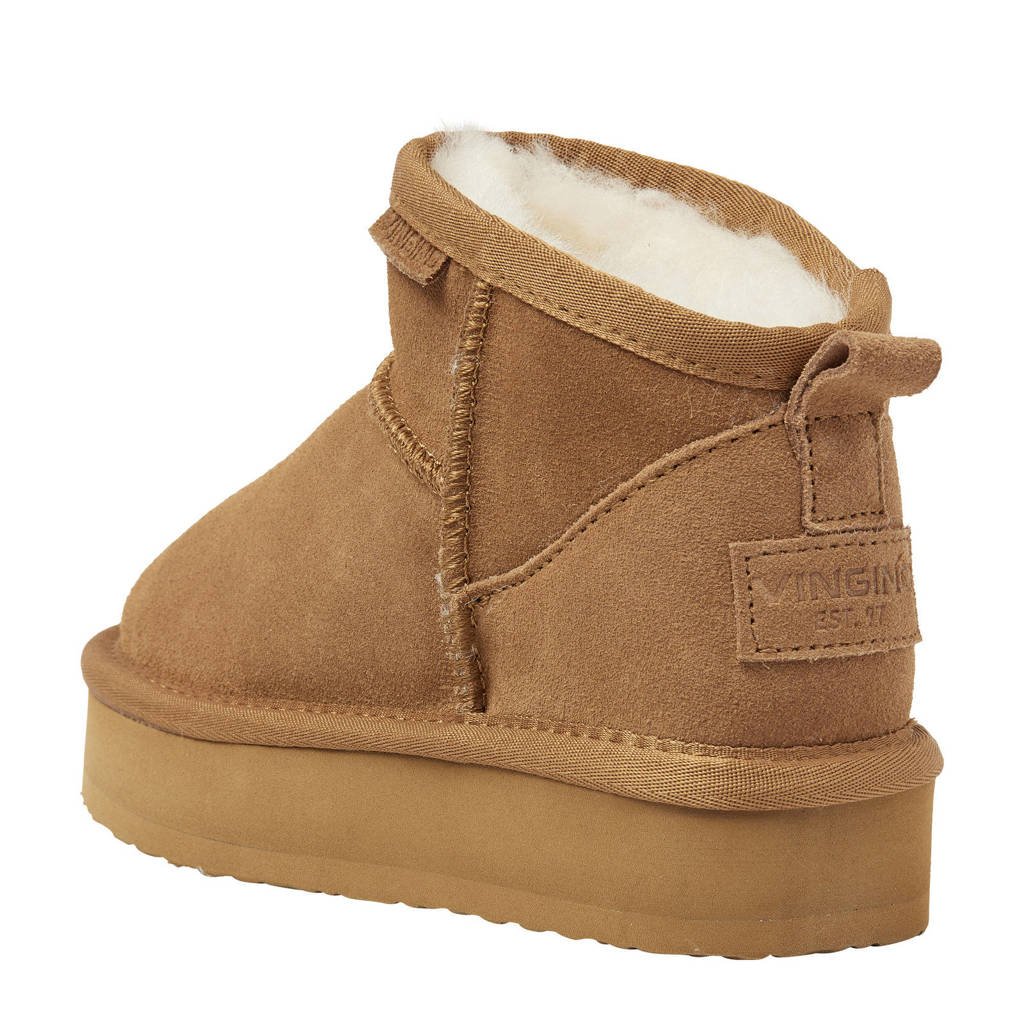 Vingino Sofia Lowsuède enkelboots cognac