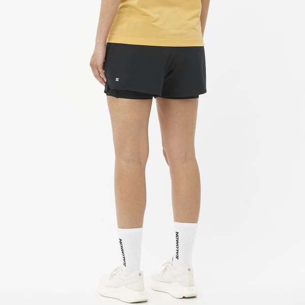 Short trail SALOMON SHKOUT CORE 2IN1 SHORTS 4 W DEEP BLACK