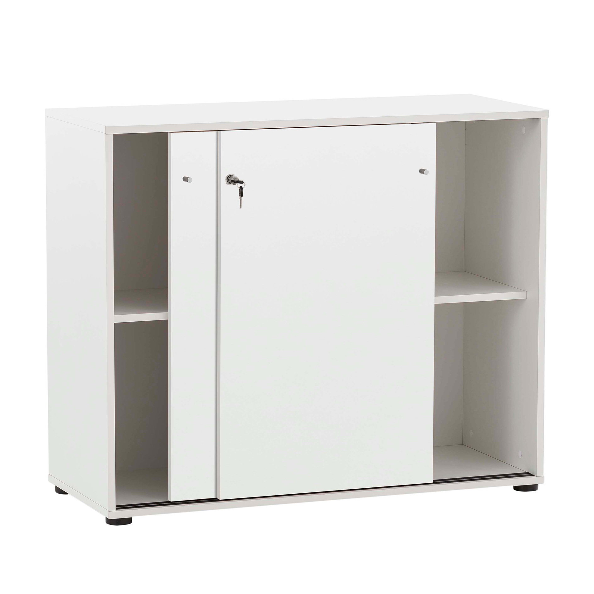Aktenschrank - weiß - abschließbar