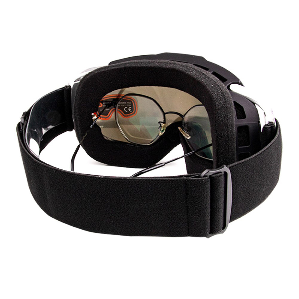 Motocross Brille Winter Ski Sportbrille mit UV-Schutz - Weiss / Bunt