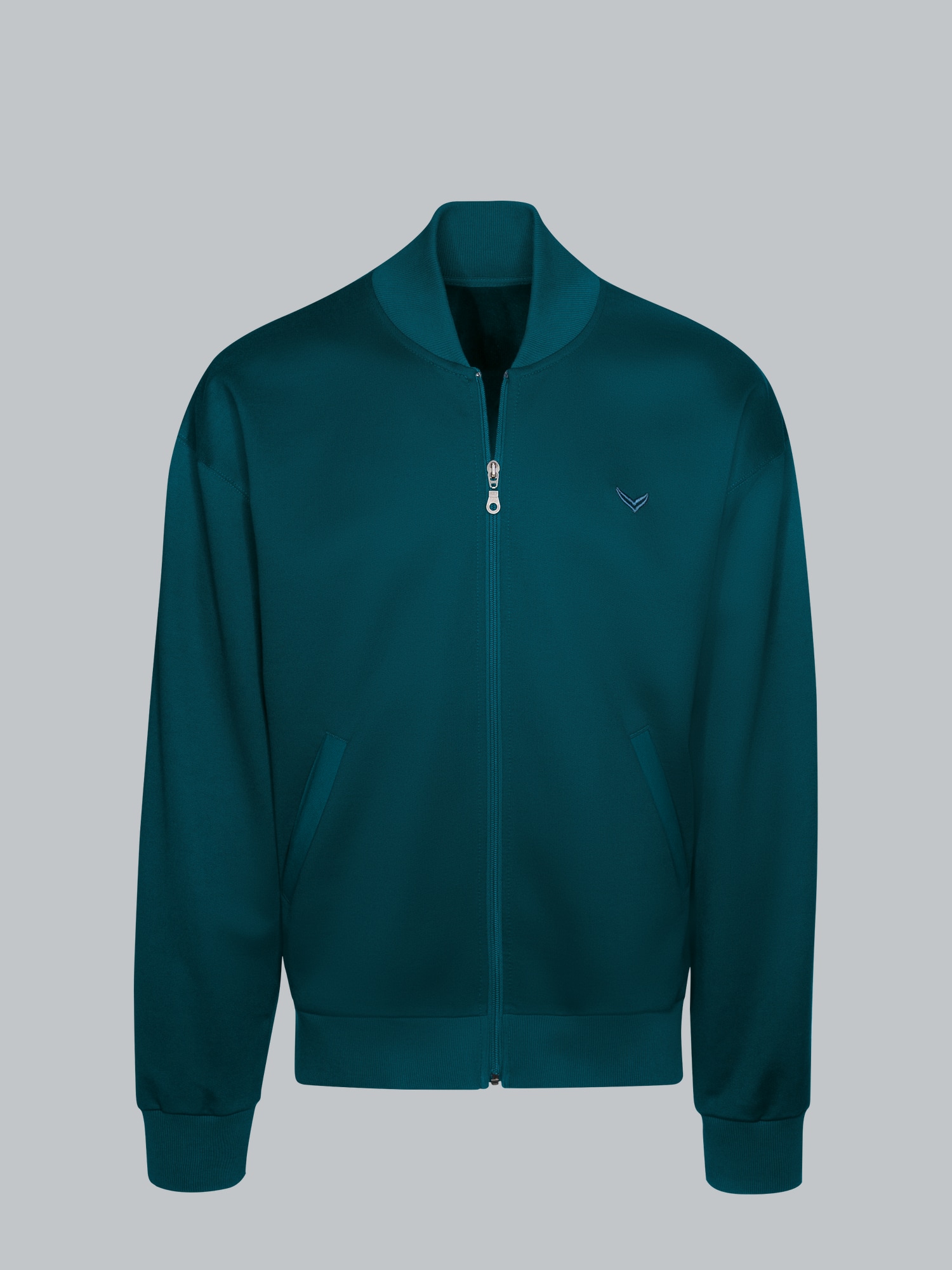 Collegejacke in weicher Sweat-Qualität Saphir