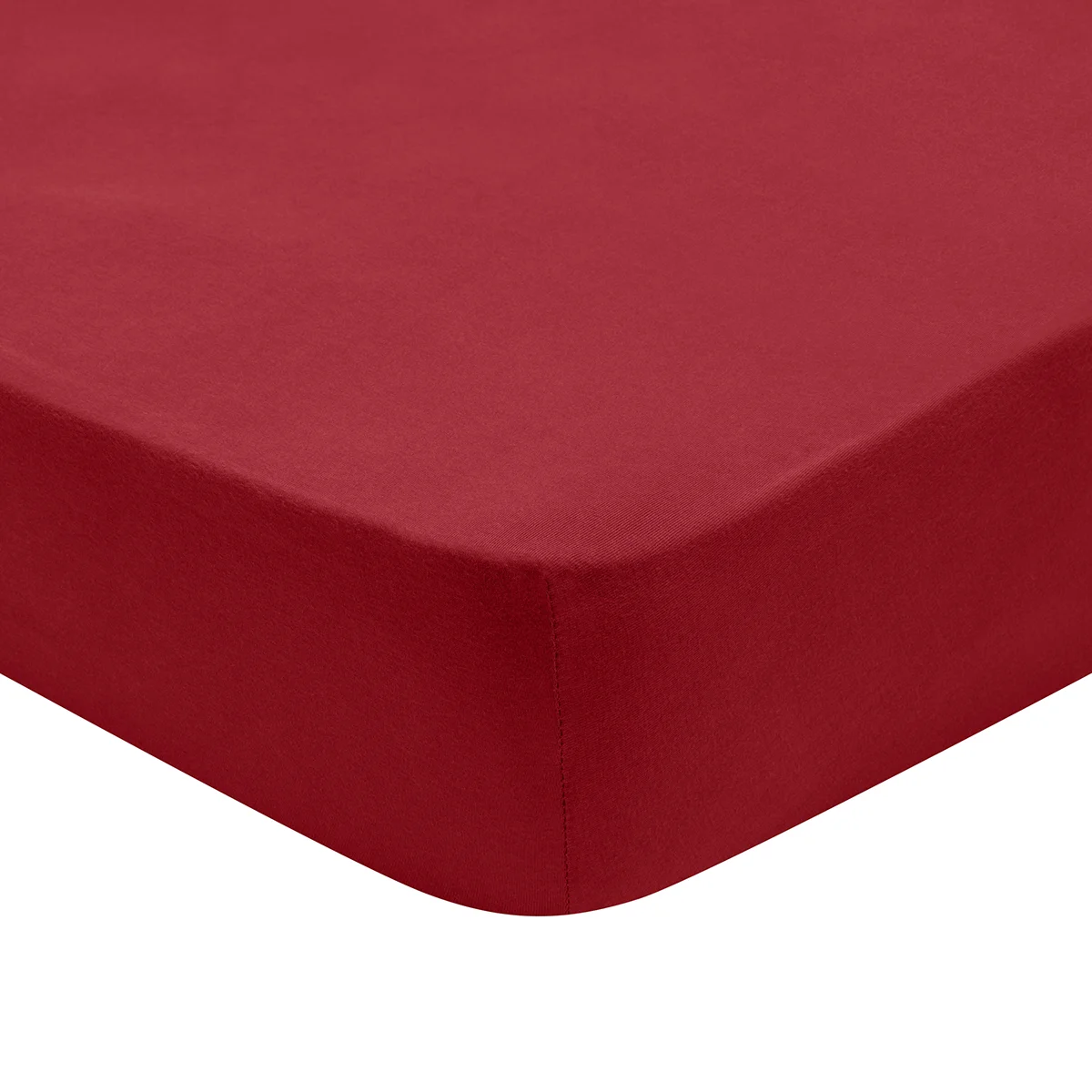 Drap Housse Confort Jersey Coloris Ruby
