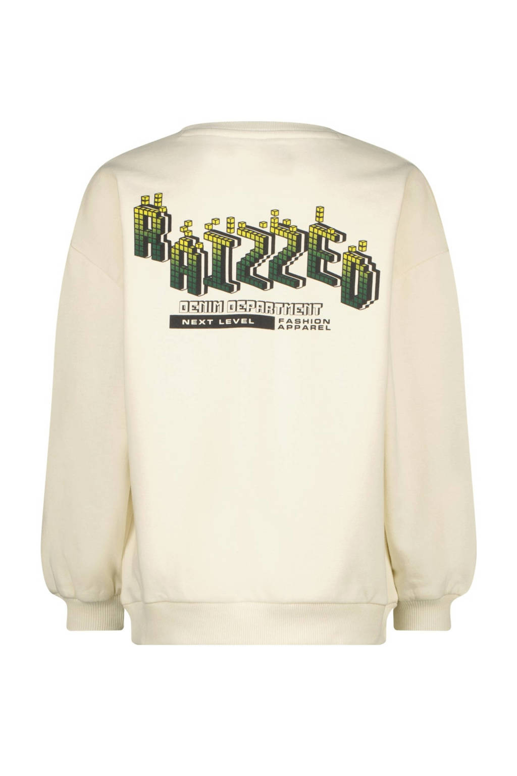 Raizzed sweater Nourie met backprint offwhite
