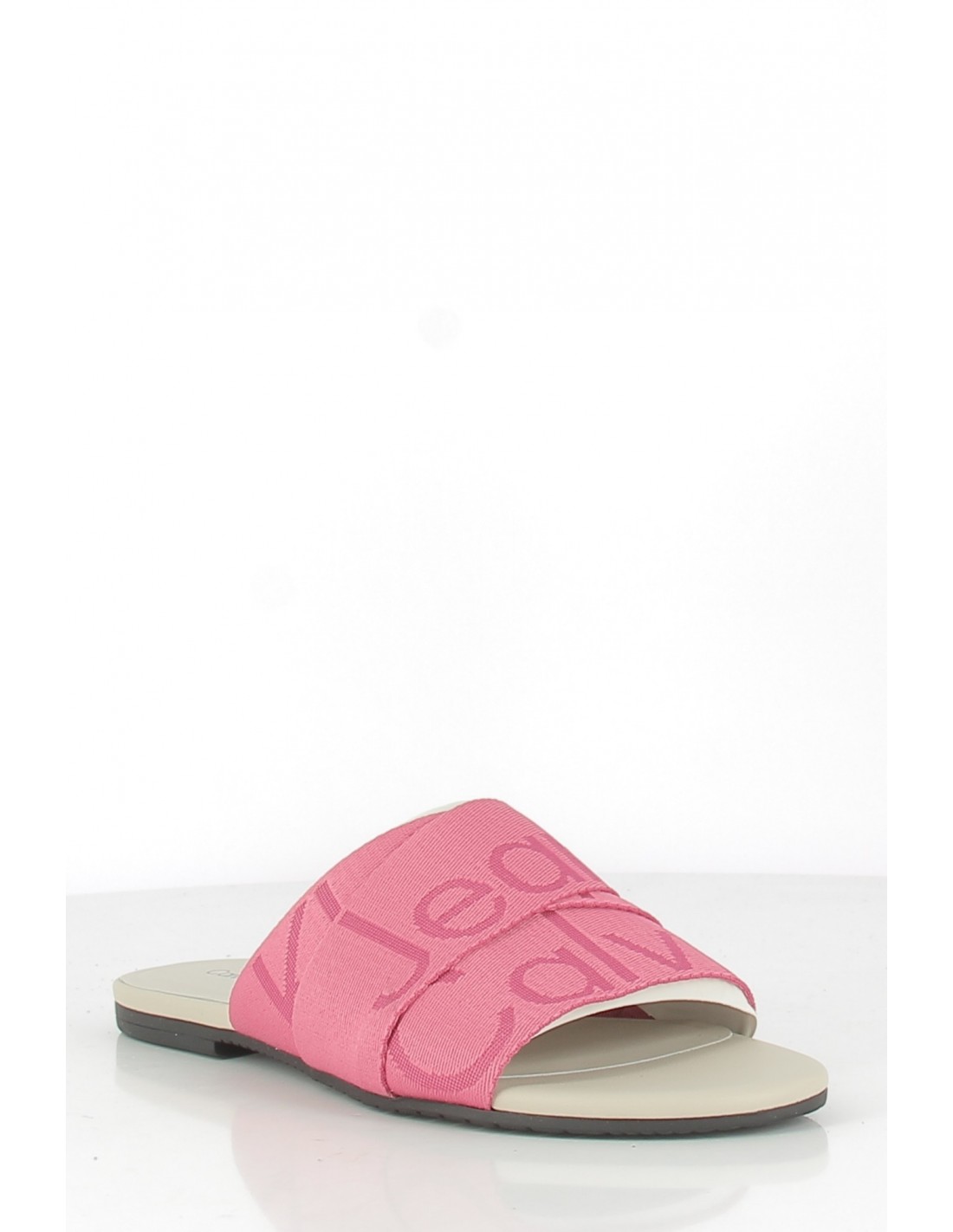 calvin klein Claquettes pour Femme flat sandal slide we