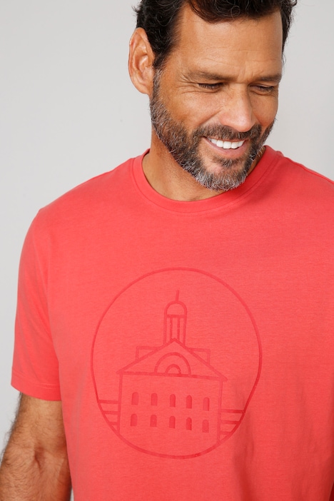 Boston Park T-Shirt, Halbarm, großer Print, Rundhals, bis 68/70