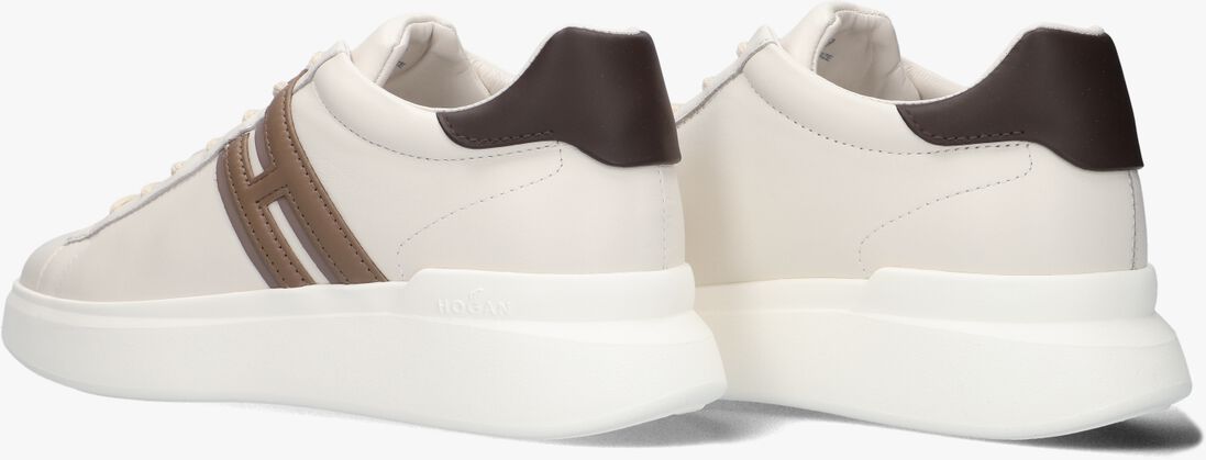 beige hogan lage sneakers h580 allacciato h slash