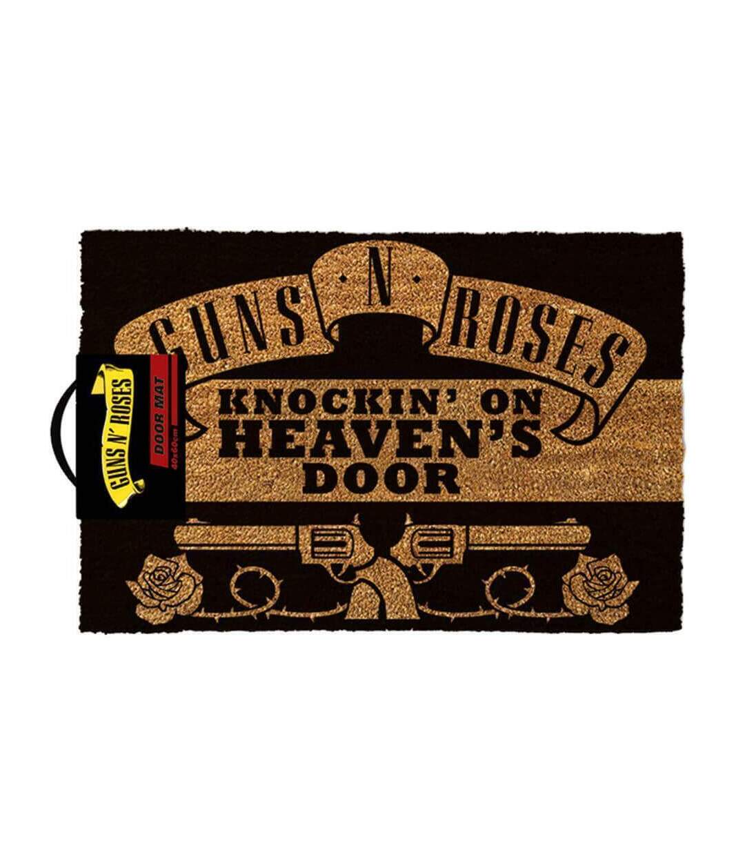 Guns N Roses - Paillasson KNOCKING ON HEAVENS DOOR (Noir / Marron) (Taille unique) - UTBS2447