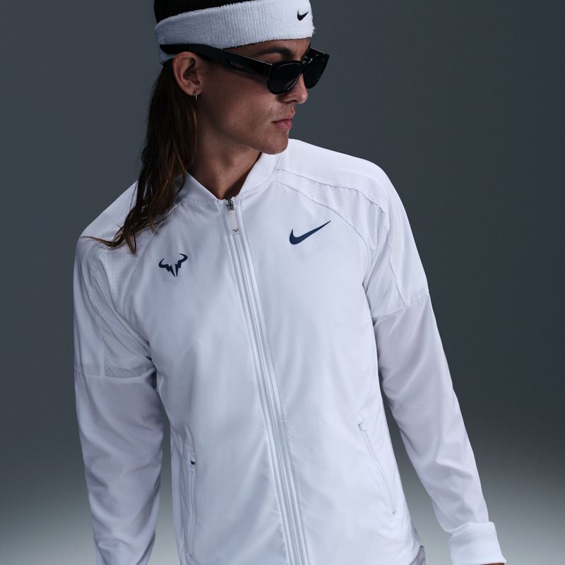 Nike Dri-FIT Rafa Tennisjack voor heren - Wit
