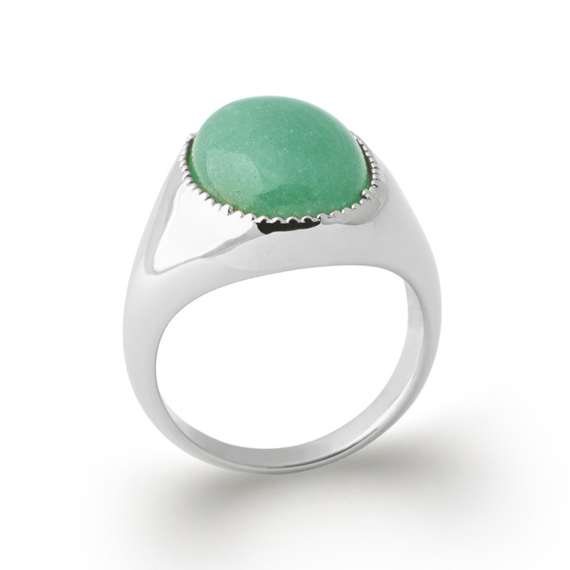 Bague Femme - Argent 925 - Aventurine