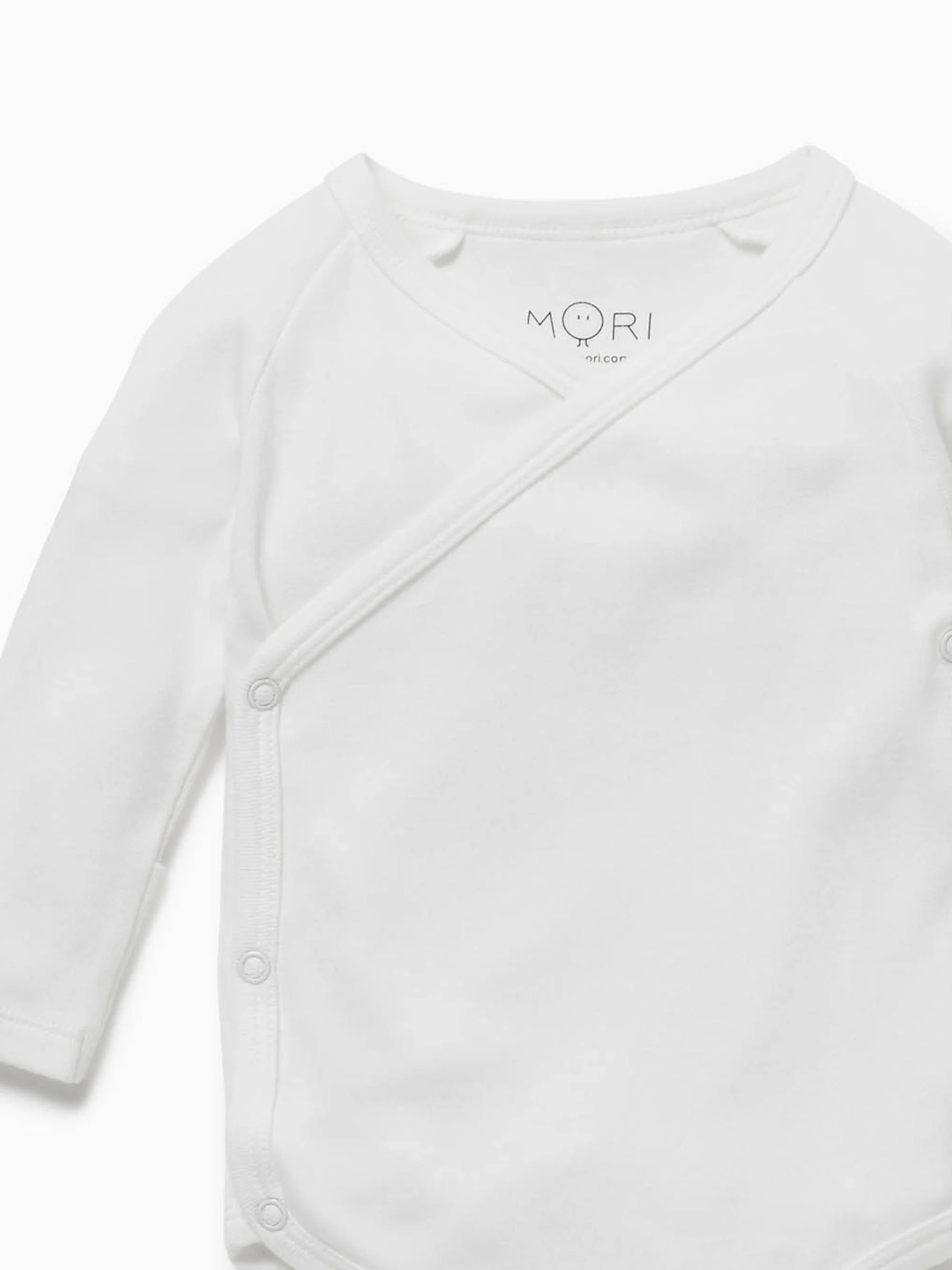 Wit - MORI Supersoft kimono-romper