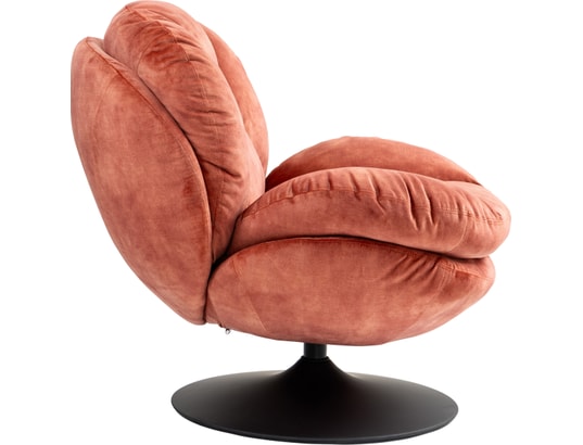 CONCEPT1 - Fauteuil pivotant Topi rose poudré