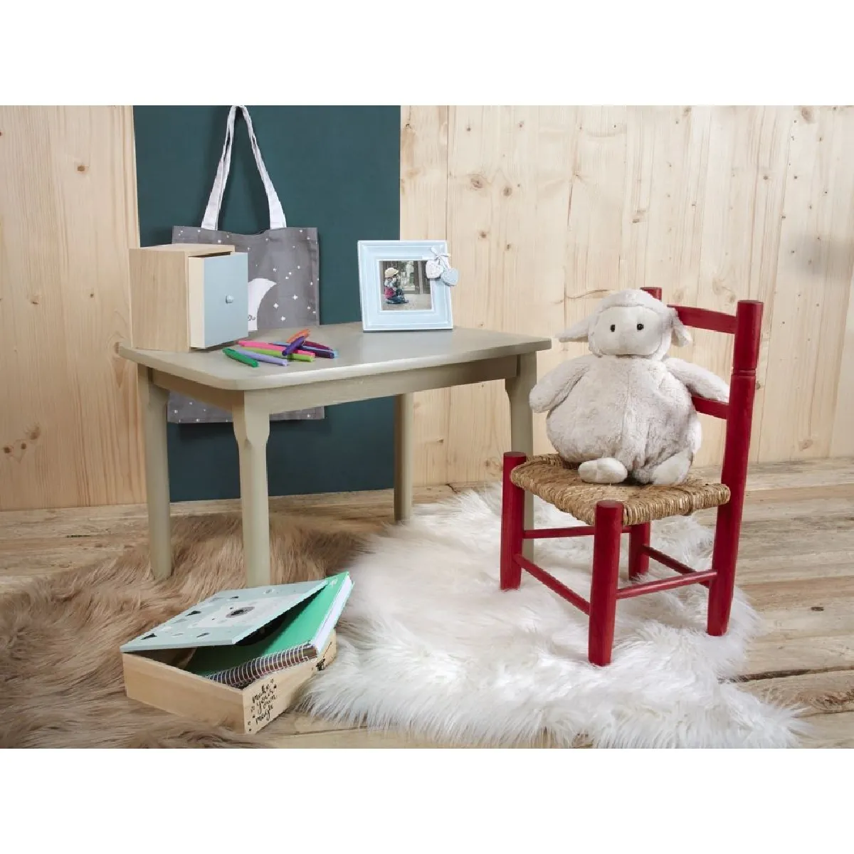 Aubry Gaspard Boite Carrée en Bois Ours