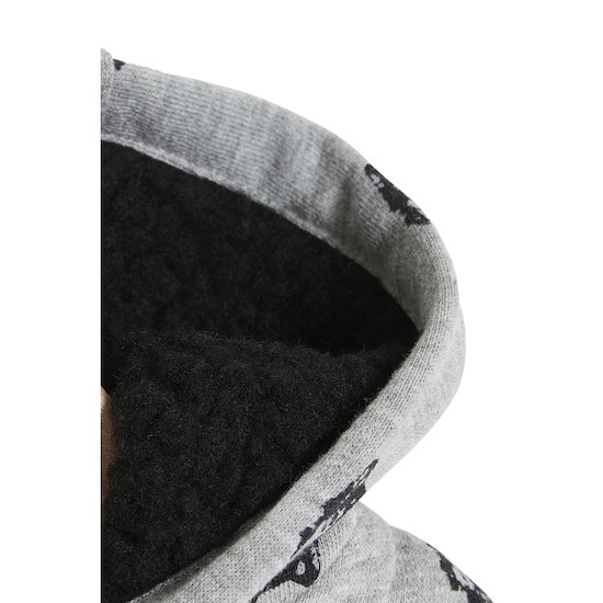 Mon Grand Loup Veste molletonné à capuche   Gris clair        de               Marèse