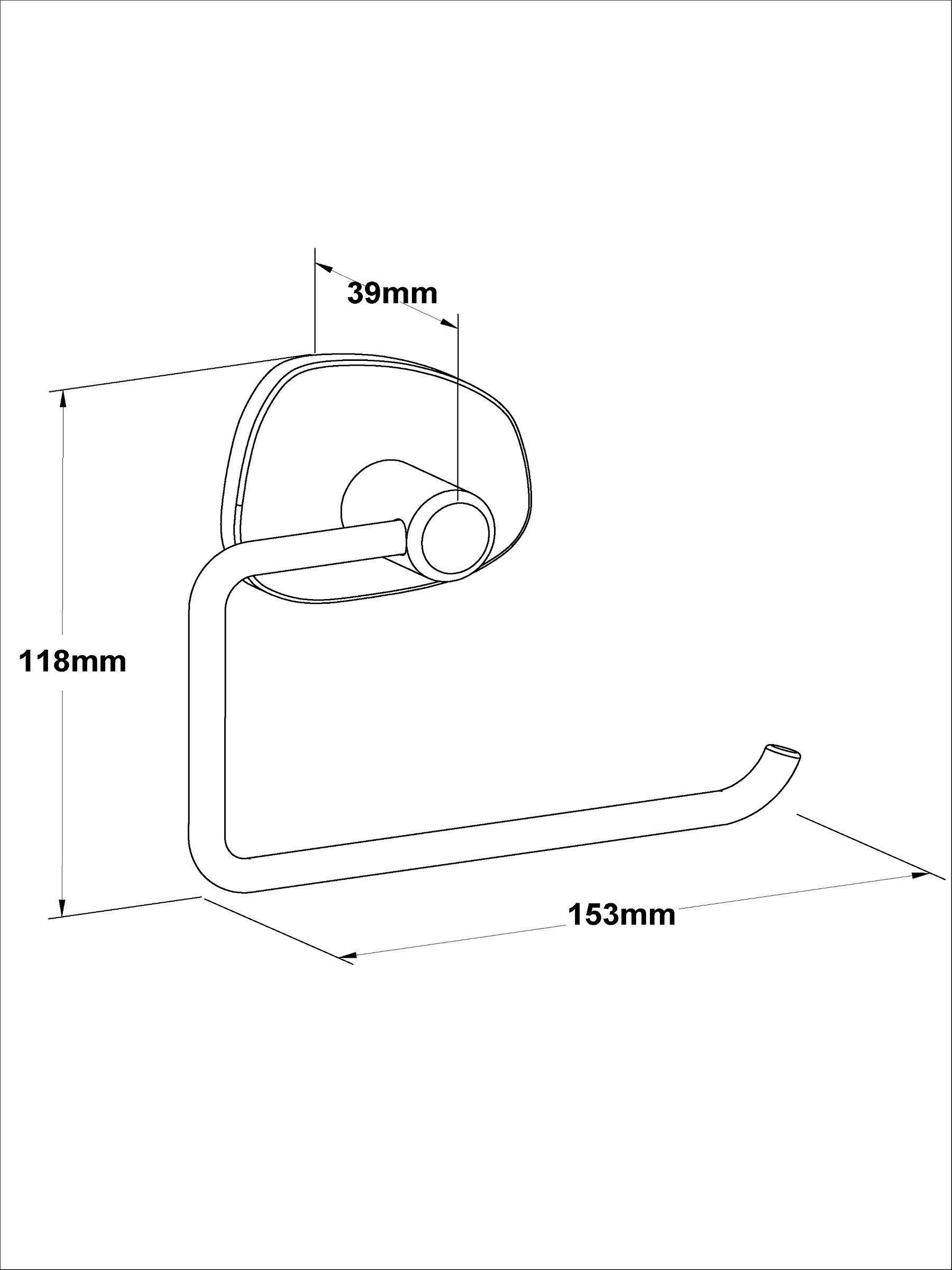 Kiezelkleurige toiletrolhouder