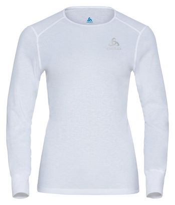 Maillot Manches Longues Femme Odlo Active Warm Eco Blanc