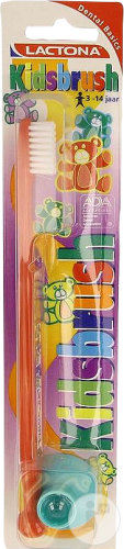 Lactone Brosse À Dents Enfants 3-14 Ans Orange 1 Pièce