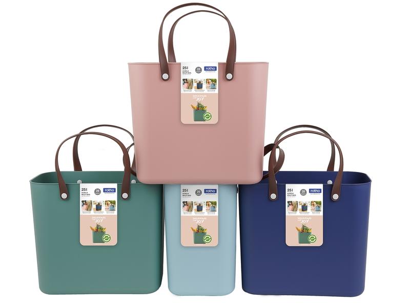 Rotho Tasche Albula Style Hellblau Stylische Einkaufstasche