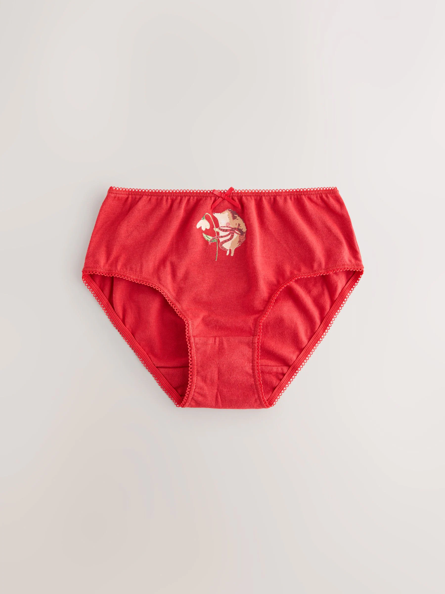Rood konijn - Verpakking van 7 onderbroeken (1,5-12 jr)