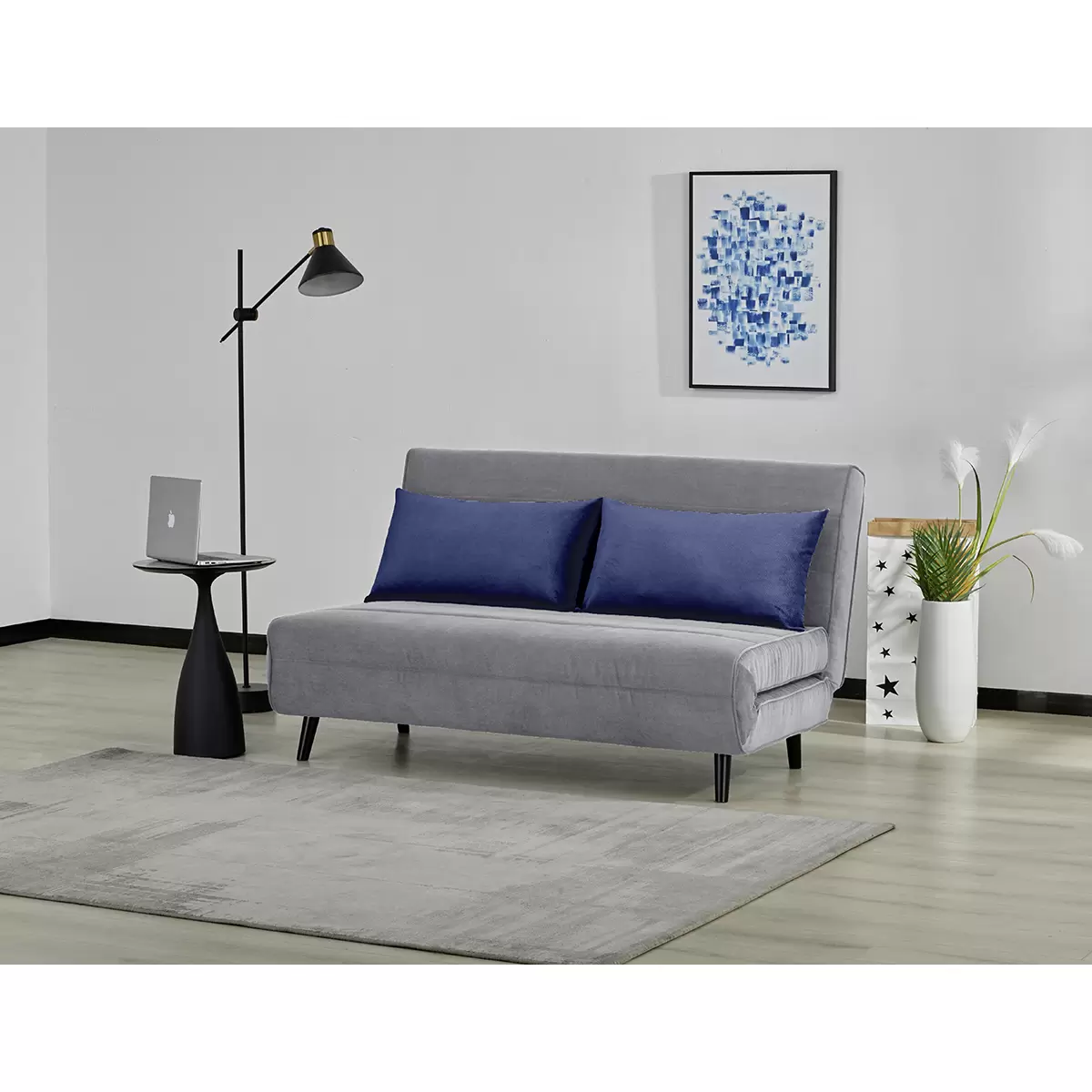 Schlafsofa Sven 141 x 191 Grau