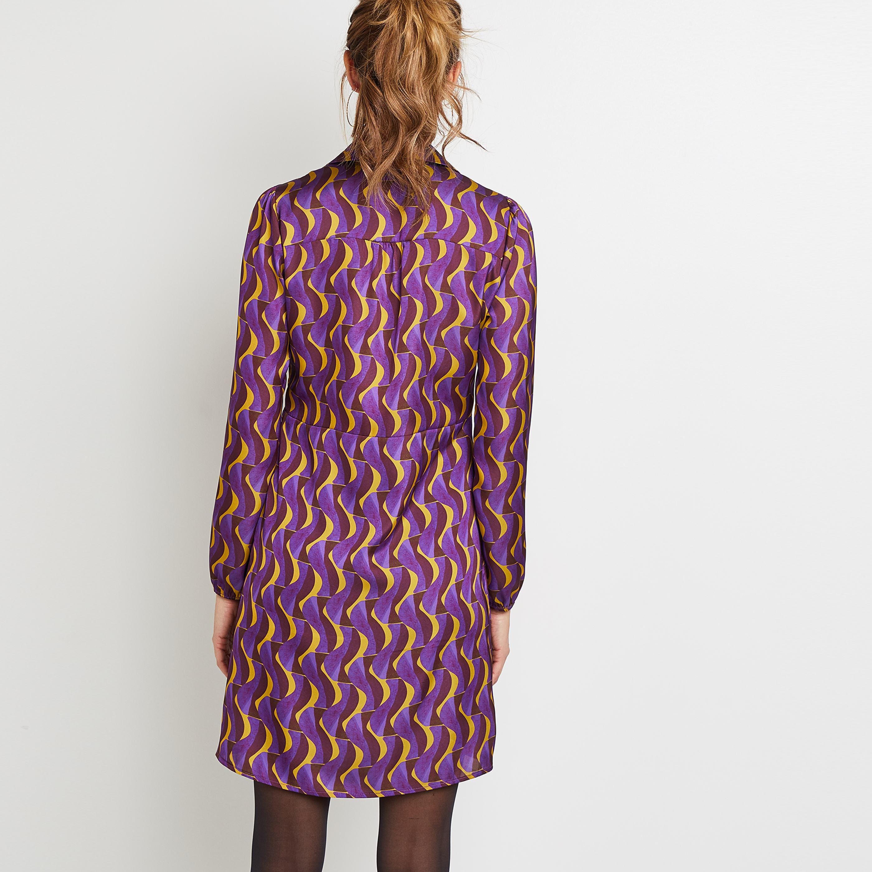 Robe chemisier femme - VIOLET