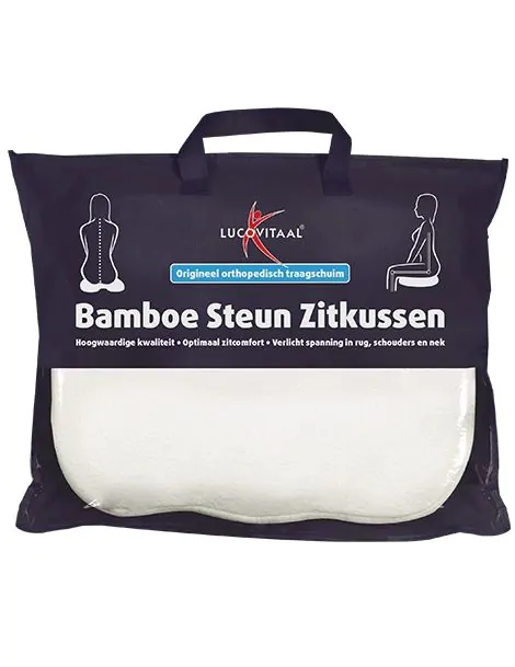 Bamboe Steun Zitkussen 37 cm x 46 cm x 8 cm