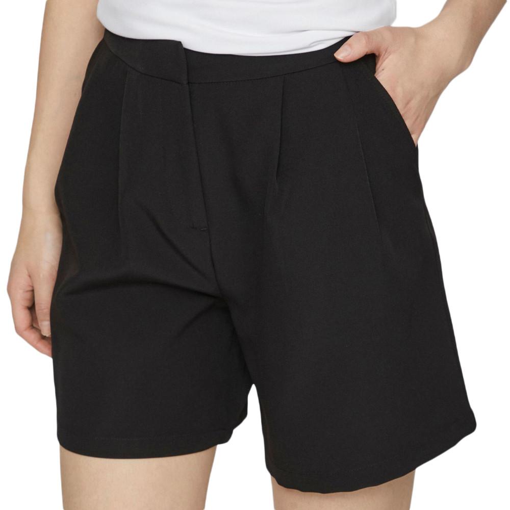 Vila Short Taille Haute Noir Femme Vila Kamma