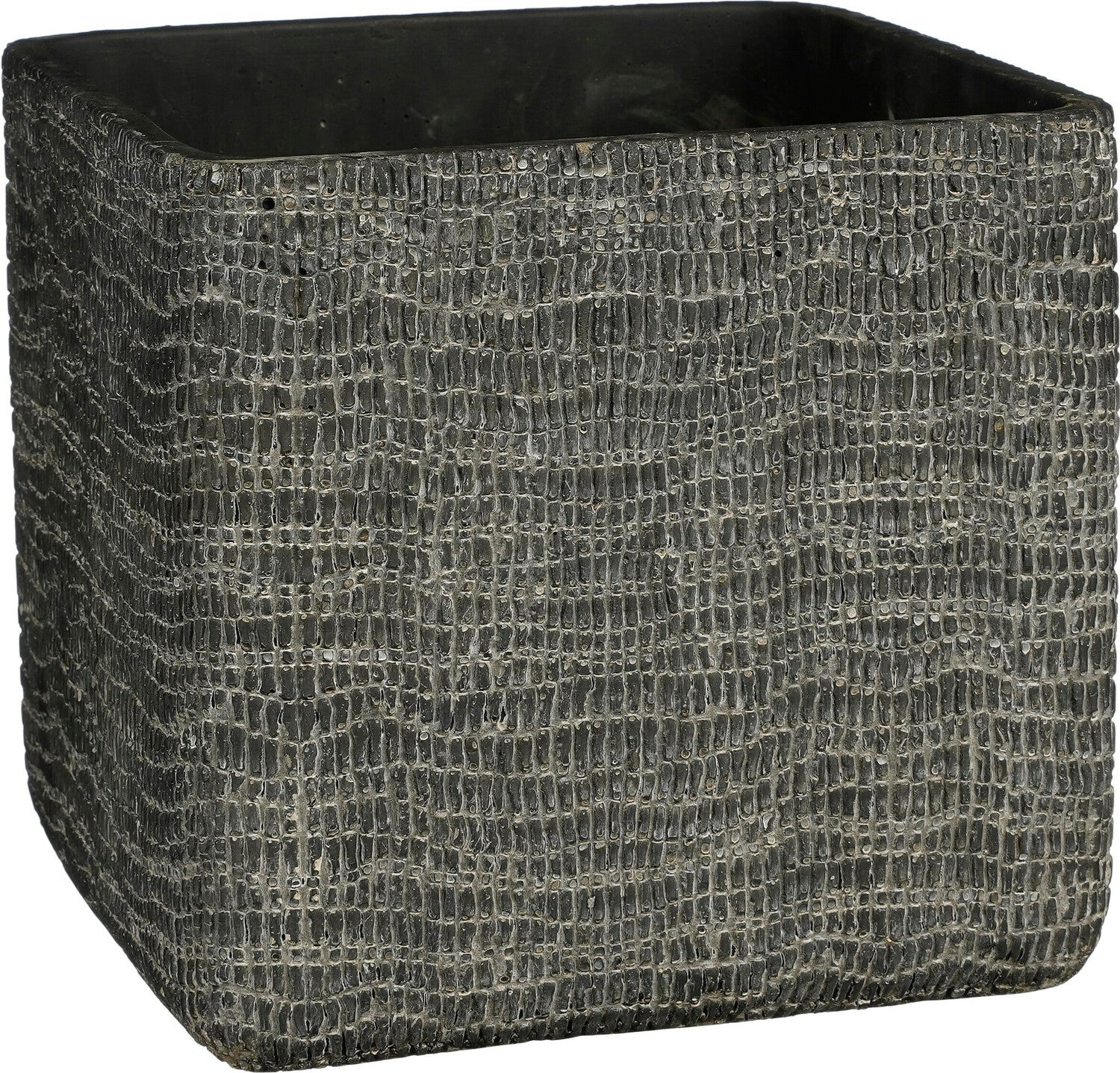 Mica Decorations bloempot Siri grijs 21,5 x 21,5 x 20,5 cm