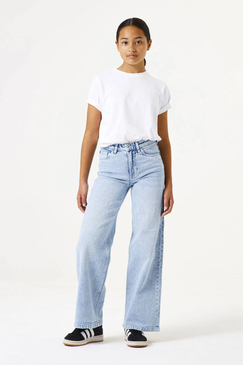 Garcia high waist loose fit jeans light blue denim