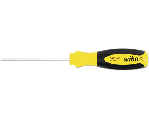 Wiha sleufschroevendraaier met ronde kling, 2,5 x 75 mm