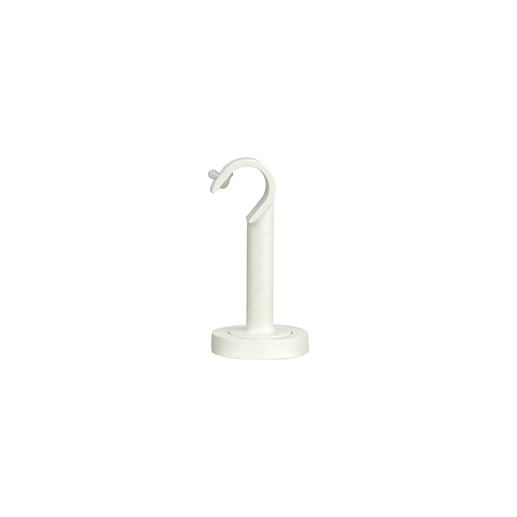 Support plafond fermé pour barre à rideau GoodHome 19 mm Anaki blanc