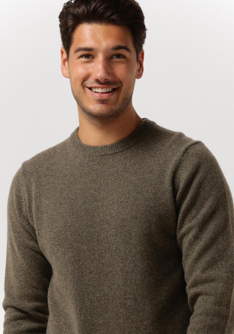 PROFUOMO donkergroene profuomo trui pullover heavy crewneck