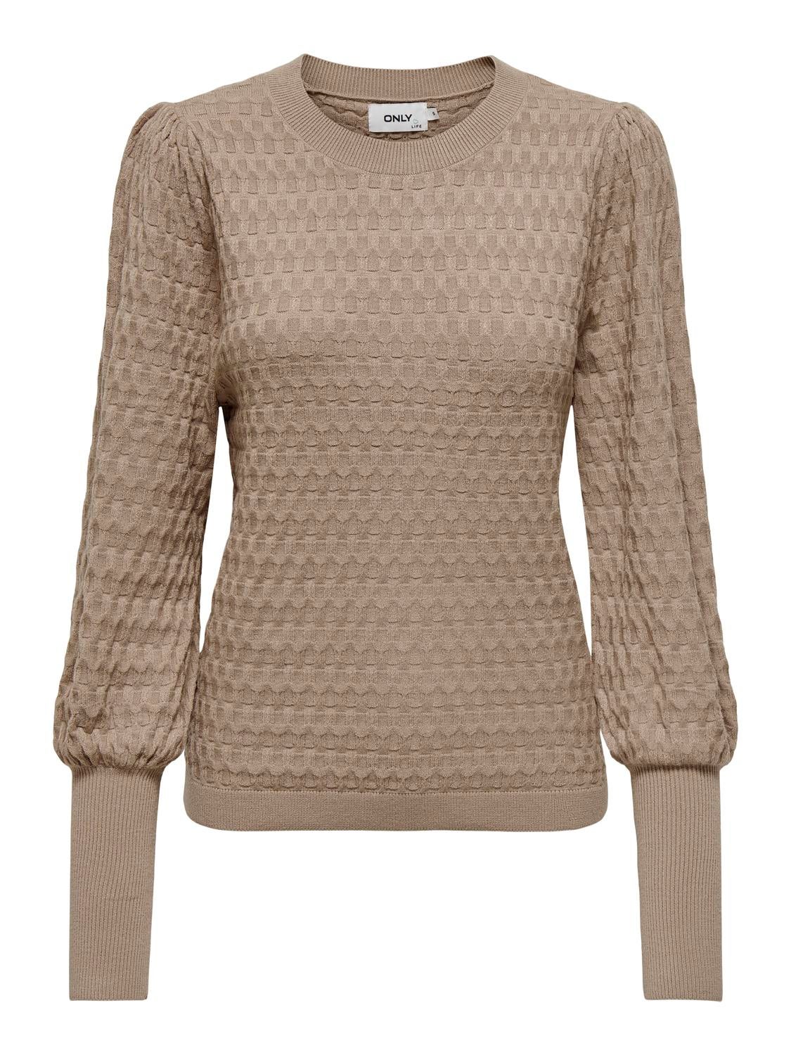 ONLFAYE Strickpullover Silver Mink