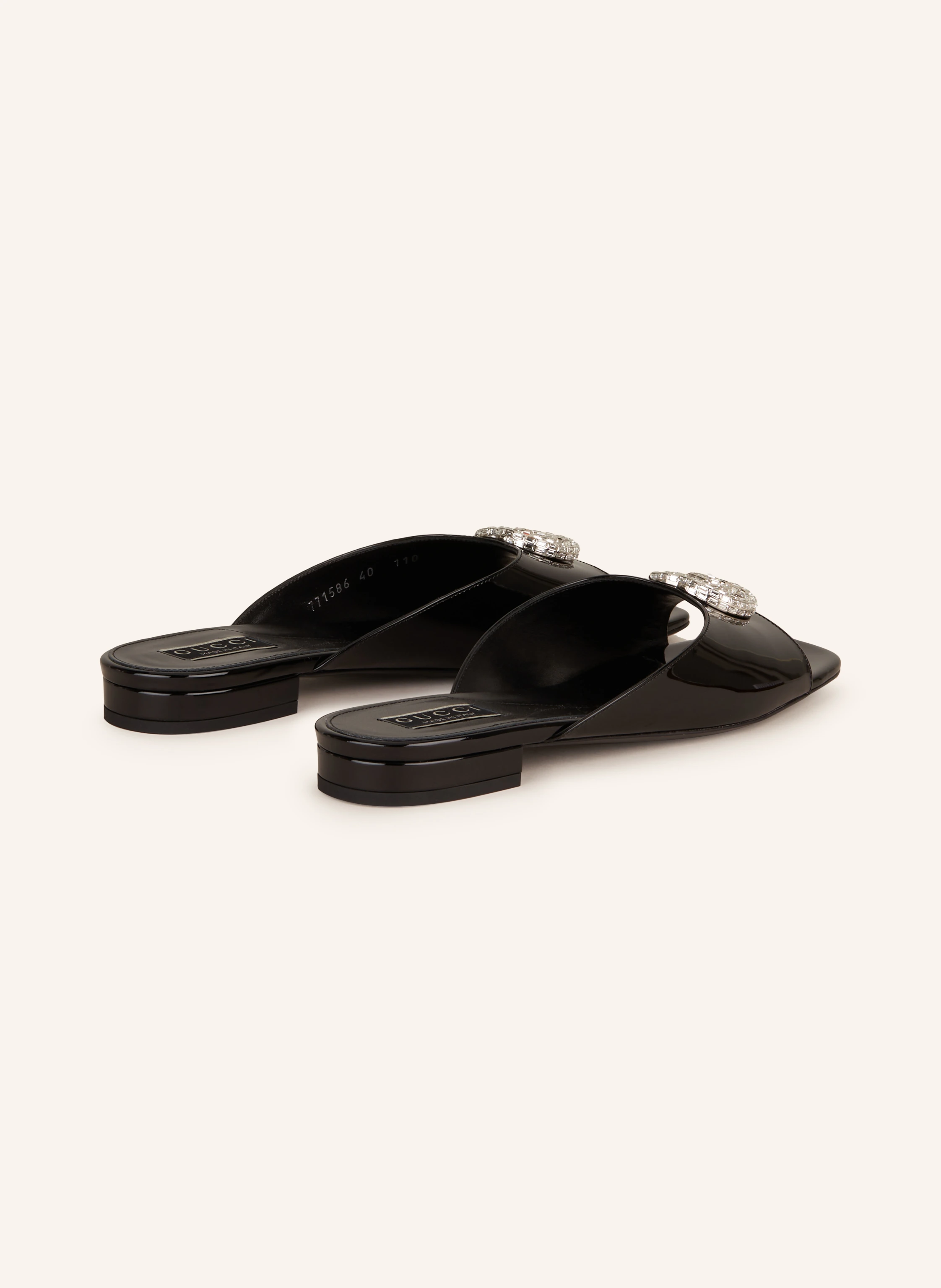 GUCCI Sandaletten mit Schmucksteinen