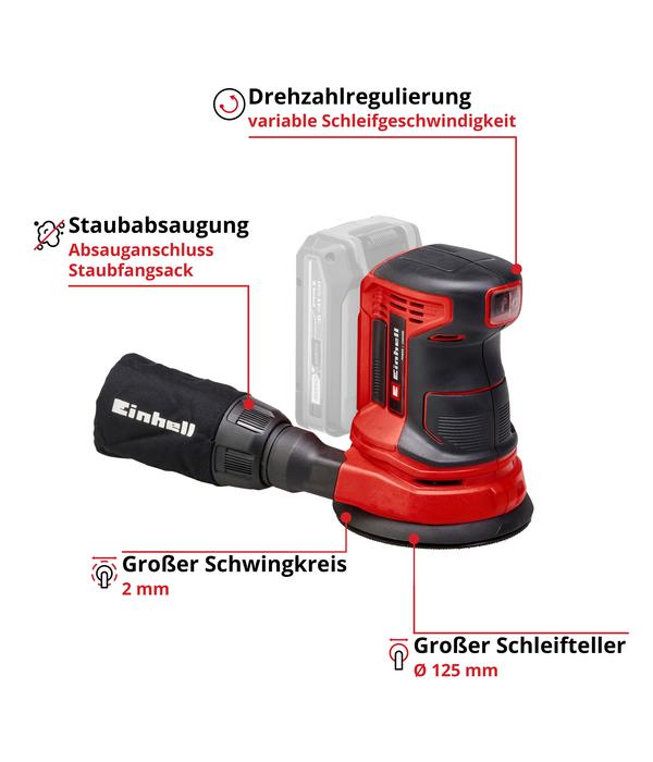 Einhell Akku-Exzenterschleifer TE-RS 18