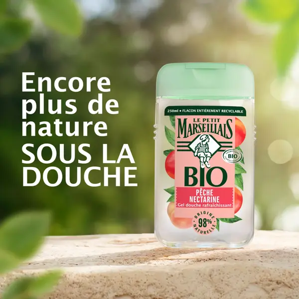 Le Petit Marseillais Gel de Banho Refrescante Orgânico Nectarina de Pêssego 250ml