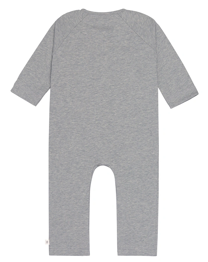 Strampler UNI ohne Fuß in grey melange