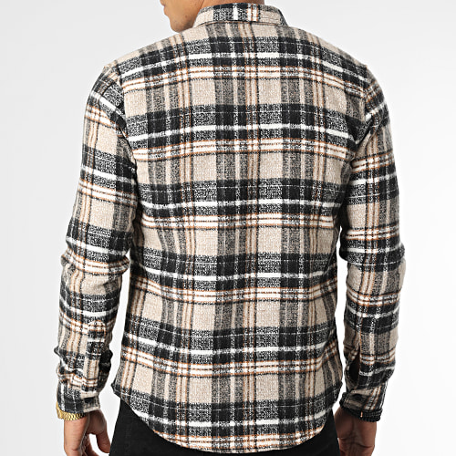 Surchemise Carreaux Y3688 Noir Beige
