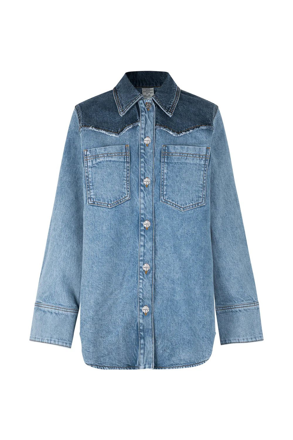 Baum und Pferdgarten  Mati denimskjorte - Medio Blue Denim