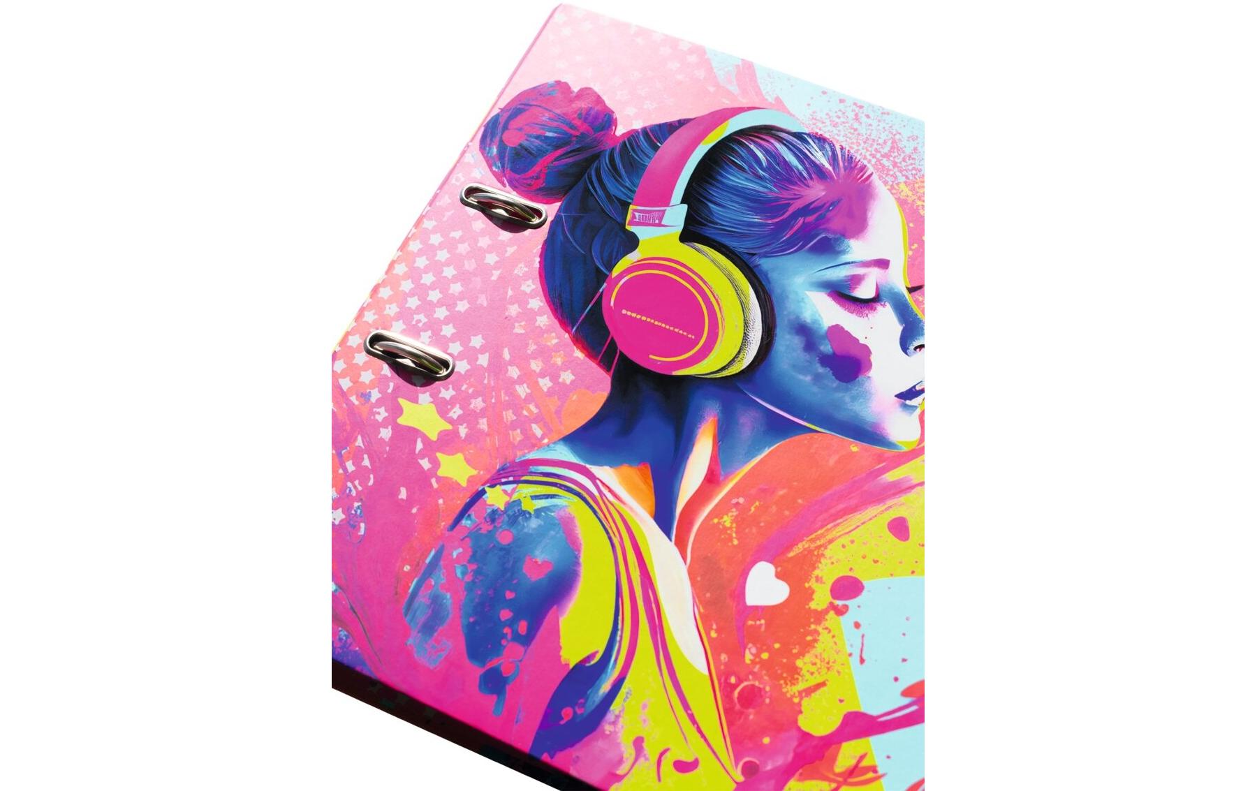Ordner Music Girl A4, 7 cmMotivordner