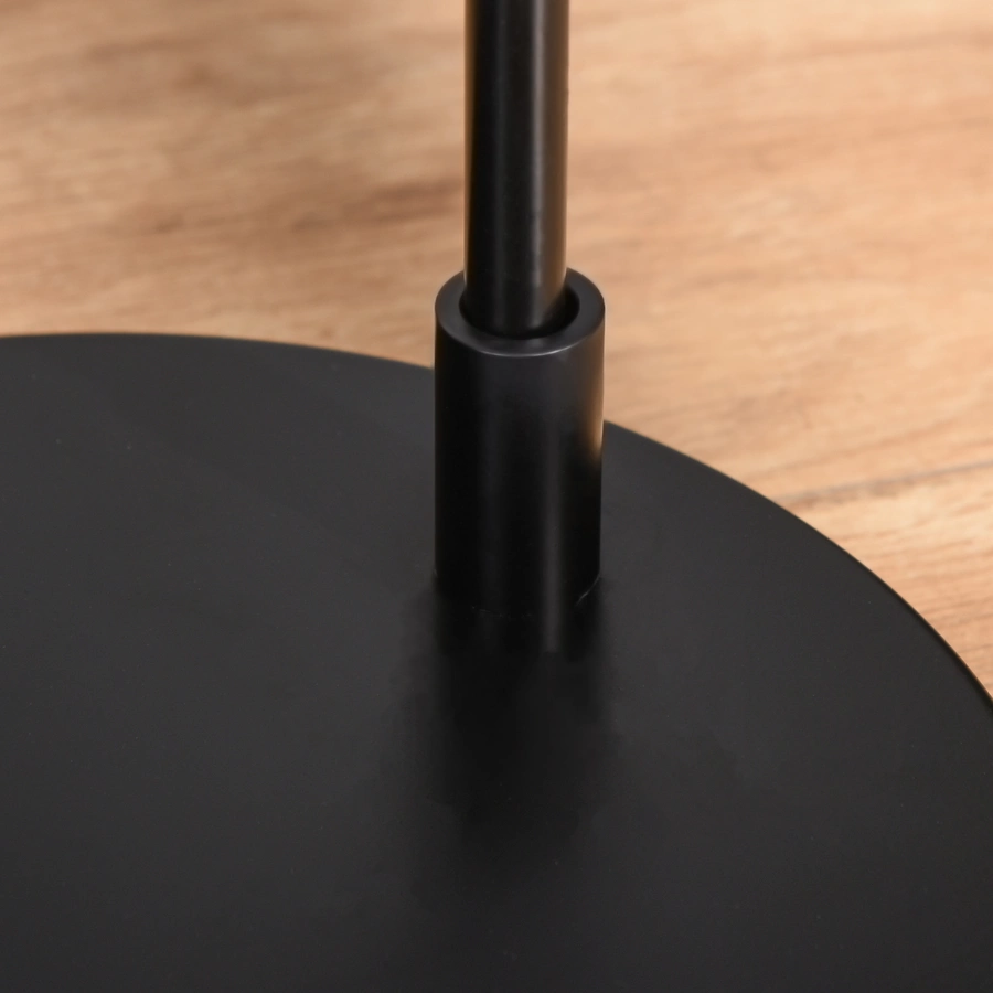 HOMCOM Stehlampe mit Kabel schwarz