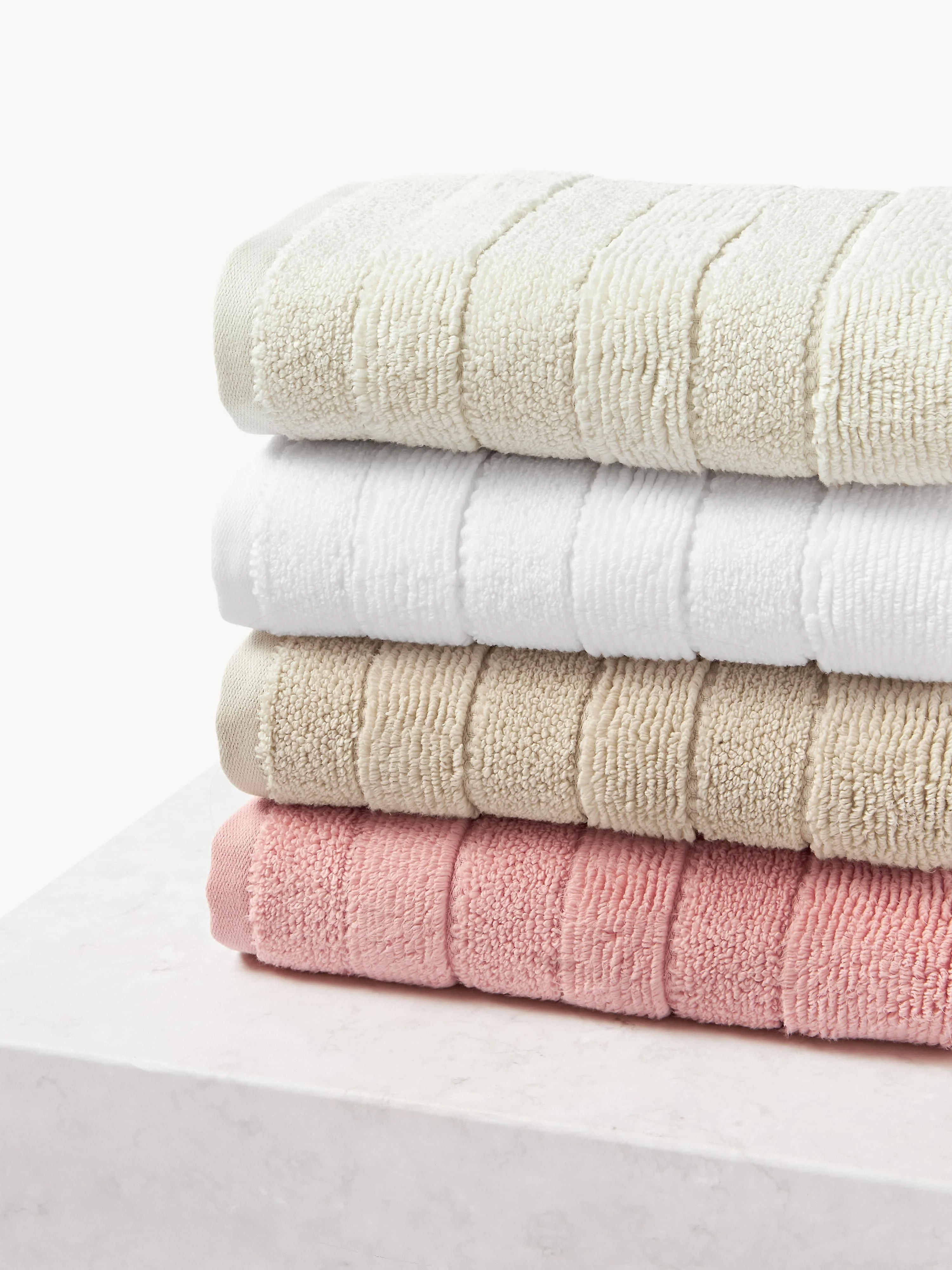 Handdoekenset Luxe met gestreepte rand, in verschillende groottes