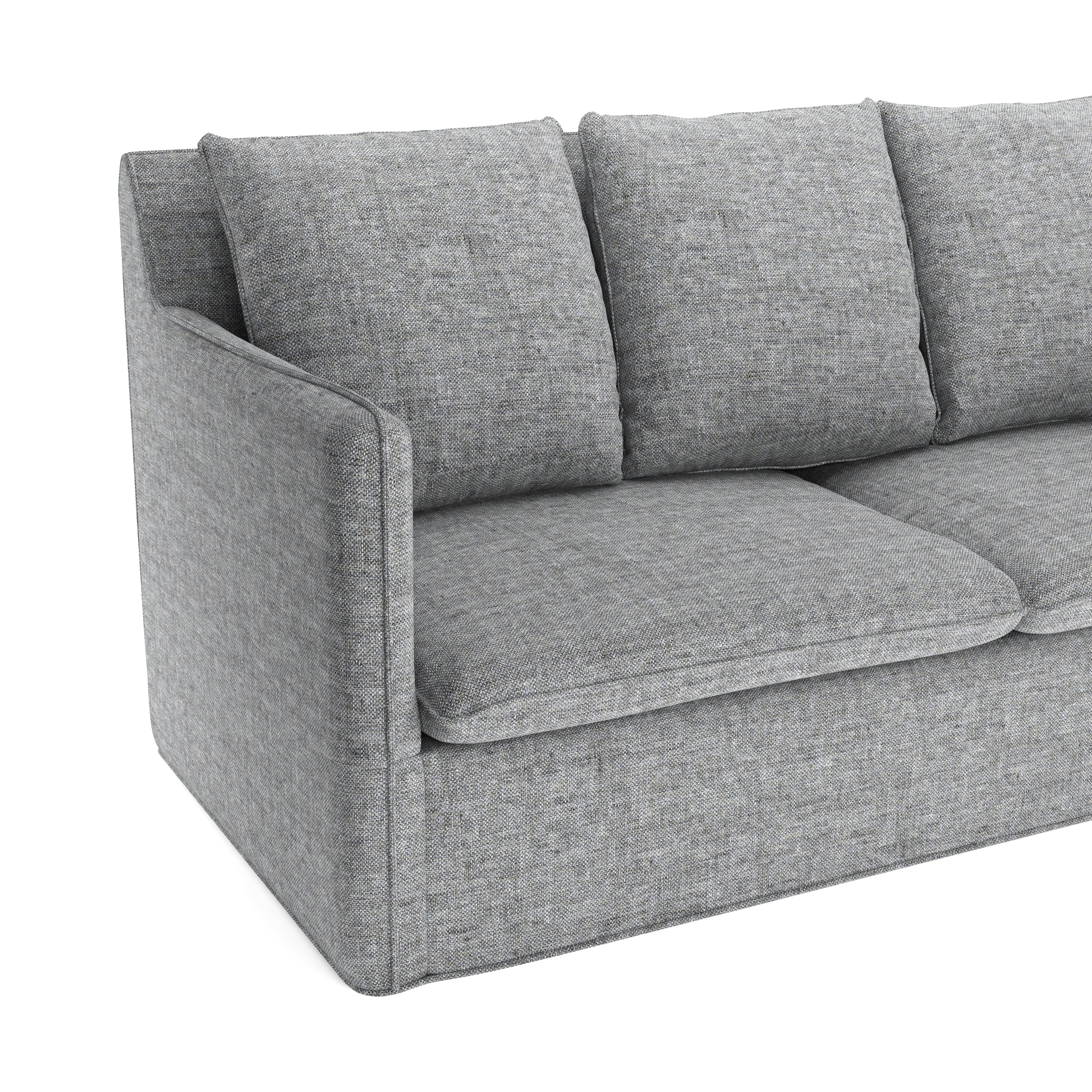 Ecksofa DINA rechts grau
